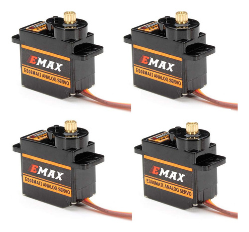 Emax Es08ma Ii 0.42 Oz Mini Metal Gear Servo Analogico Para 