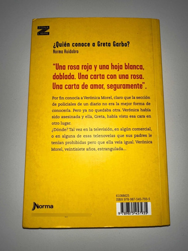Quien Comoce A Greta Garbo? Norma Huidobro Nuevo
