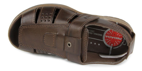 Imagem 2 de 6 de Sandalia Masculina Pegada 132202 Em Couro - Cravo