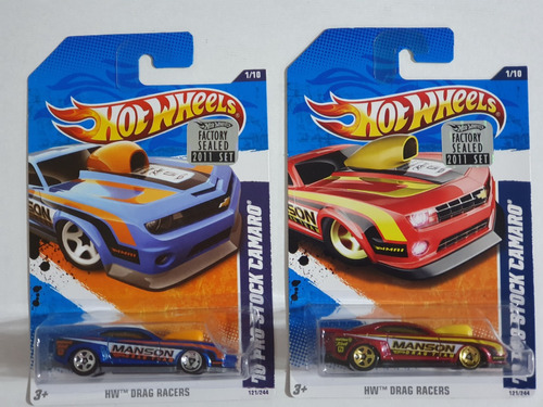 2 Hot Wheels Camaro Pro Stock 2011 121/244 Origin Y Variante