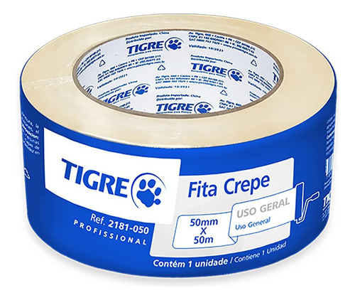 Kit 32 Fita Crepe 50x50 Uso Geral Tigre