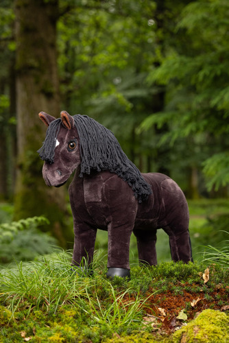 Lemieux Toy Pony Freya Para Niños - Marrón - Abrigo Suave -