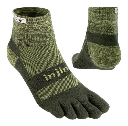 Imagen 2 de 4 de Medias Trail Running Injinji Trail Midweight Mini-crew