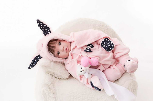 Imagem 8 de 10 de Bebê Reborn 53cm Realista Verdade Barato - 16 Itens