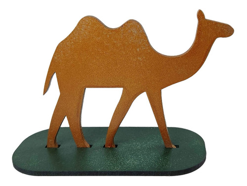 Camelo Decorativo Em Mdf 3mm Pintado - Decoração Deserto