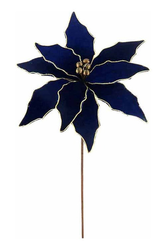 Flor Navideña Azul 32cm