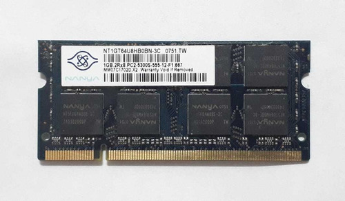 Memoria Notebook Nanya Ddr2 1gb