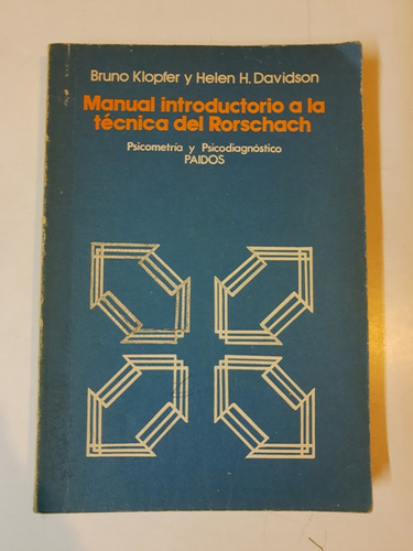 Manual Introductorio  La Tecnica Del Rorschach - L408