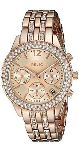 Relic Zr15787 Merritt Display Analogico Crystal-accent Rose-