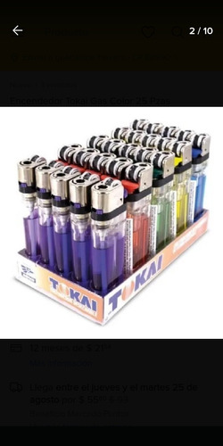 5 Cajas Encendedor Tokai Con Gas De Color Con  25 Piezas C/u
