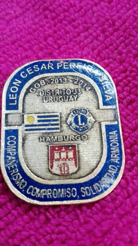 Pin Del Club De Leones C/ Esmalte