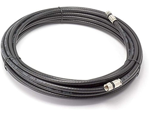 The Cimple Co - 50 Pies, Cable Coaxial Rg6 Negro (cable Coax