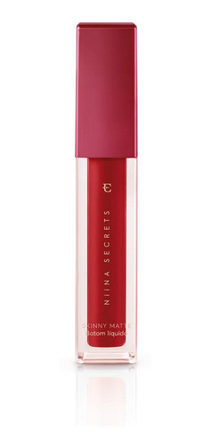 Batom Líquido Niina Secrets Skinny Matte Vermelho Hibisco