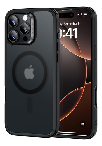 Funda Esr Magnetica Para iPhone 16 Pro Max Negro Escarcha