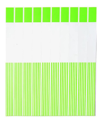 1 Mil Pulseiras Identificação Impressão Jato Tinta Green Ol1