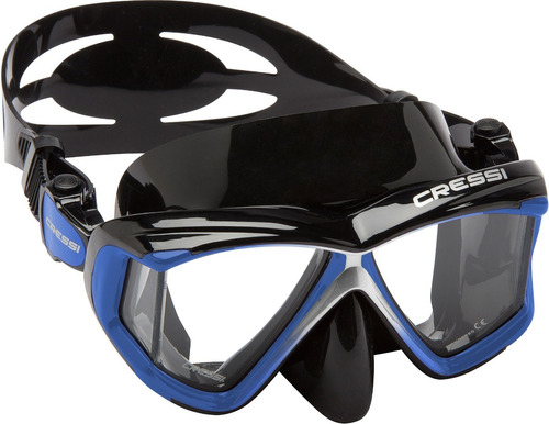 Visor Mascara Liberty Quattro Spe Negro/azul/gris Snorkeling