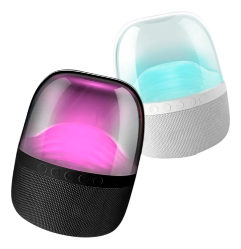 Bocina Capsula Bluetooth Audio Rítmica Recargable Led Multic