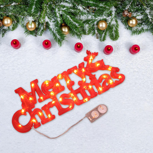 Placa Led De Navidad, Letrero Led De Feliz Navidad, Letreros
