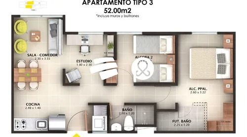 Apartamento En Venta En Pan De Azucar 2 Habitaciones