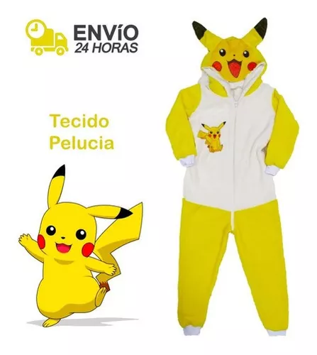 Pijama Pikachu Infantil Com Capuz 100% Algodão A Pronta Entrega, Magalu  Empresas