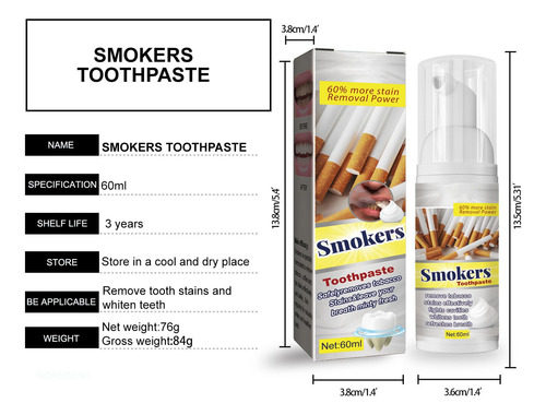 Pasta Dentífrica/gel Blanqueador Para Fumadores F Smokers 45
