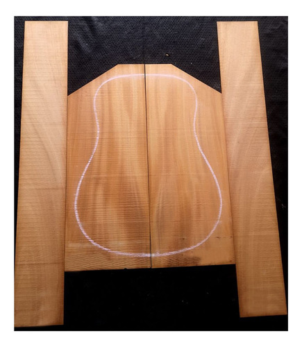 Panel Trasero Guitarra Caoba Lateral Chapa Madera Color