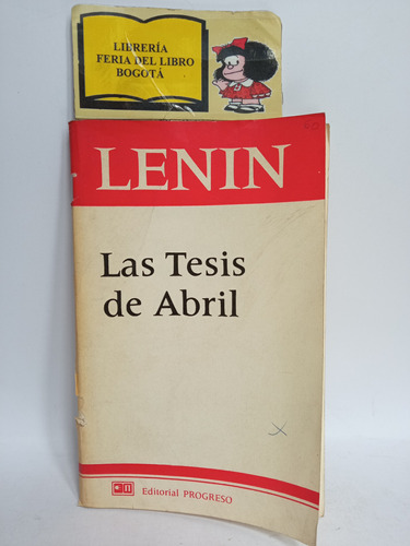 Las Tesis De Abril - Lenin - 1977 - Progreso - Impreso Urss