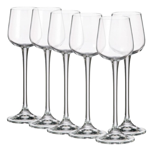 Set de 6 vasos de licor de 60 ml en cristal Ardea Bohemia