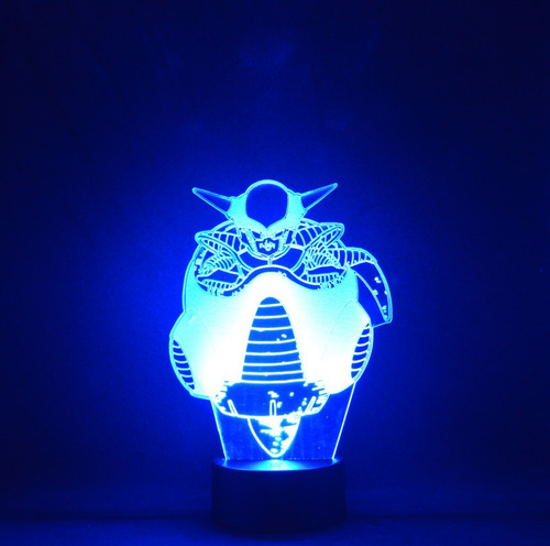 Lámpara 3d Freezer Dragon Ball Z Base Negra + Pilas