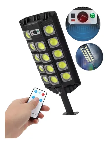 Foco Led Solar Sensor Movimiento Control Foco Solar 300w