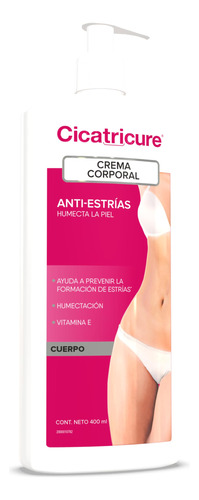 Cicatricure Crema Antiestrias, 13.6 Onzas Liquidas, Hidratan