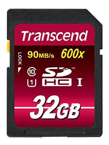 Transcend 32gb Sdhc Class 10 Uhs-1 De Memoria Flash Tarjeta 