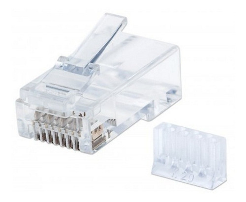 Plug Modular Rj45 Intellinet Utp Cat6 Multifilar Bote Con