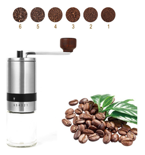 Máquina Molino Café Manual, Coffee Grinder Acero Inoxidable