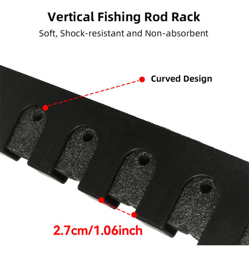 D Estante De Pesca Vertical De 6 Varillas For Montaje En