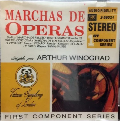 Cd Marchas De Operas Famosas Winograd Sinfonica Londres Caba