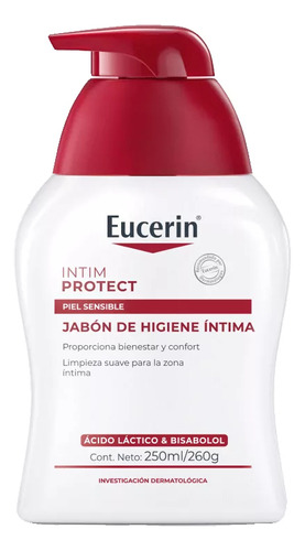Eucerin Intim Protect. Jabón De Higiene Intima X 250 Ml