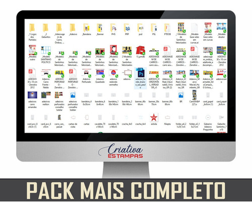 Imagem 7 de 10 de Pack Completo Artes Gráfica Vetores Estampa Imagens Santinho