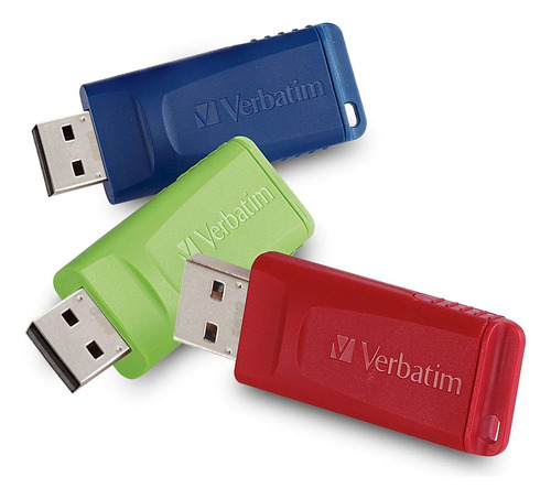 Memoria Usb (8 Gb Para Pc Mac) Color Rojo Verde Azul