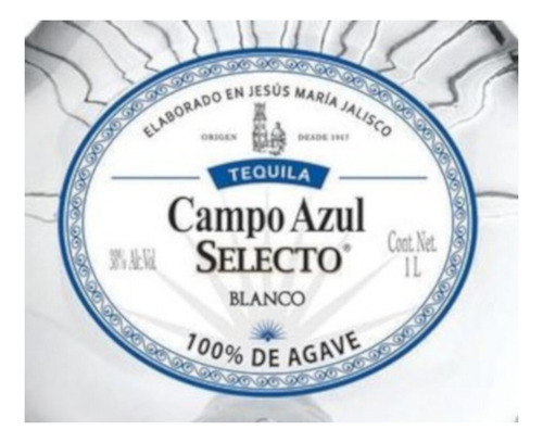 Paquete De 3 Tequila Campo Azul Selecto Blanco 1 L