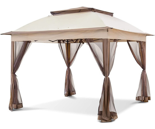 Carpa Toldo Gazebo Instantaneo 3x3 Bolsa Transporte Beige