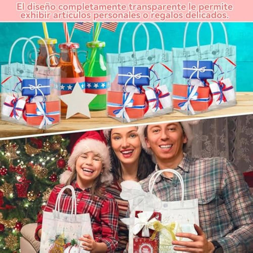 40 Piezas - Bolsa De Regalo De Pvc Transparente
