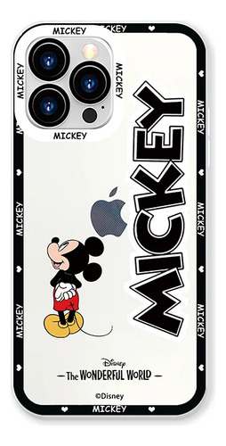 Funda De Teléfono Mickey Cartoon Mouse Para iPhone 14, 13, 1