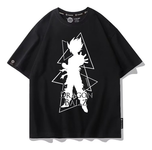 Polera De Manga Corta De Algodón Puro Dragon Ball Z Goku