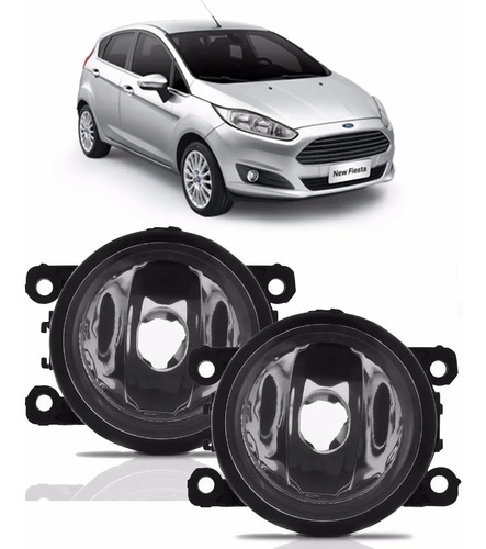 Juego Faros Auxiliar Antiniebla P/ Ford Fiesta 2017 2018 