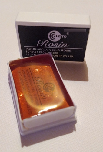 Imagen 2 de 8 de Perrubia Rosin De Violin Viola Y Cello Marca Leto Modelo 603