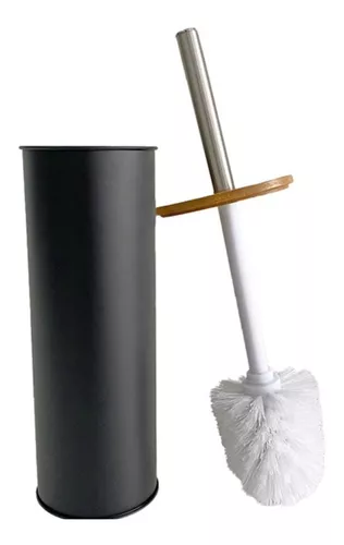 Cepillo Escobilla Baño Limpia Inodoro Plástico Bambu Madera