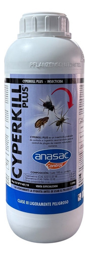 Cyperkill Plus 1 Litro - Insecticida Profesional Multiuso