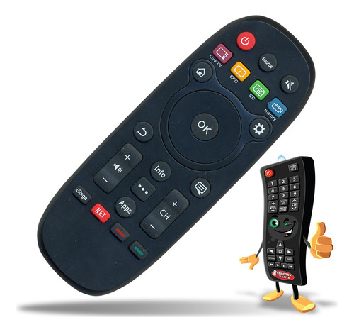 Control Remoto Smart Tv Para Hisense Erf6d11 Hle4015rtai