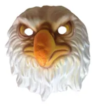 Comprar Máscara De Cotillón Mascaritas Águila Calva Foami Suave Color Blanco